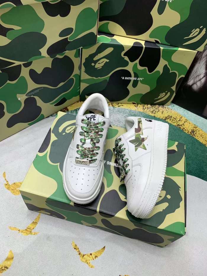  arrenfashion Men Women B*ape Top Sneaker