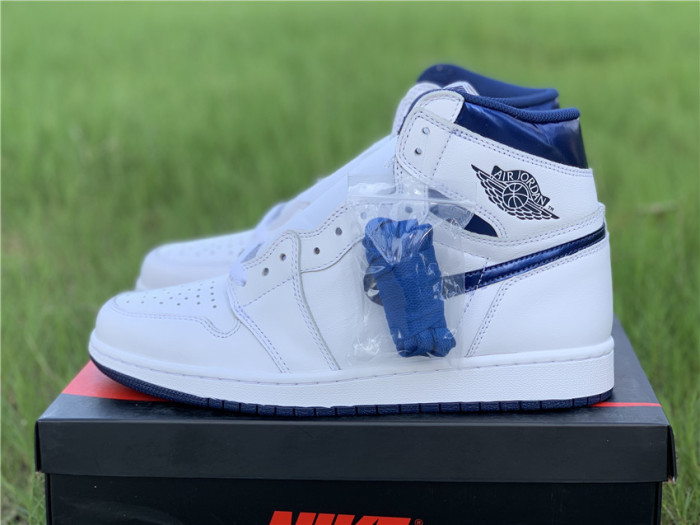  Arrenfashion Air Jordan 1 OG Retro High “Metallic Navy” 555088-106