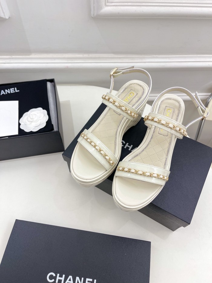  Arrenfashion Women C*hanel Top Sandals 8CM
