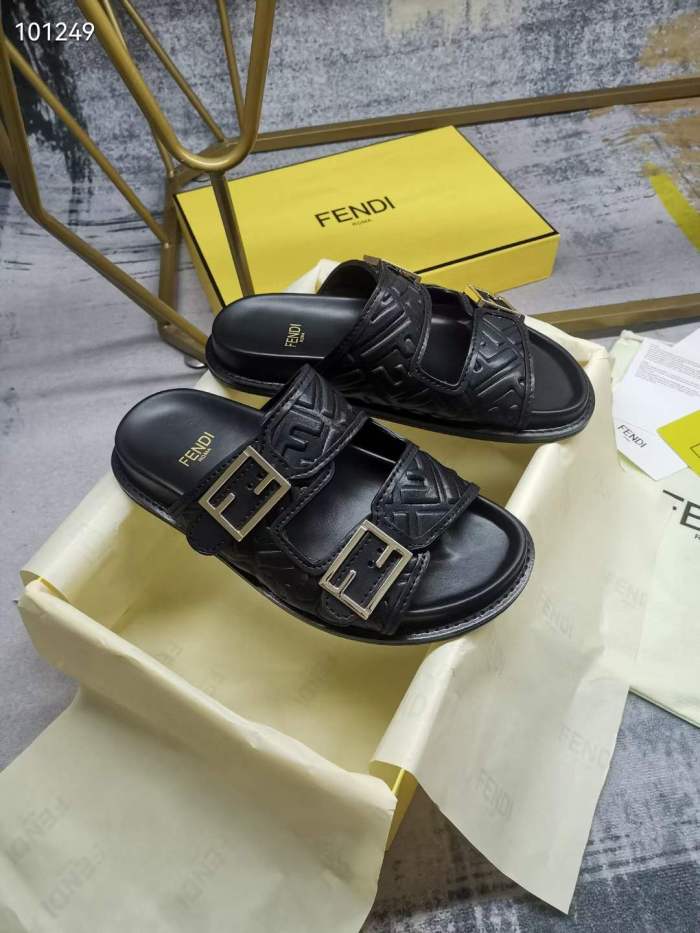 Women Men F*endi Top Sandals （ Arrenfashion）