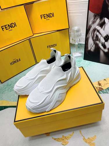 Men Women F*endi Top Sneaker （ Arrenfashion ）