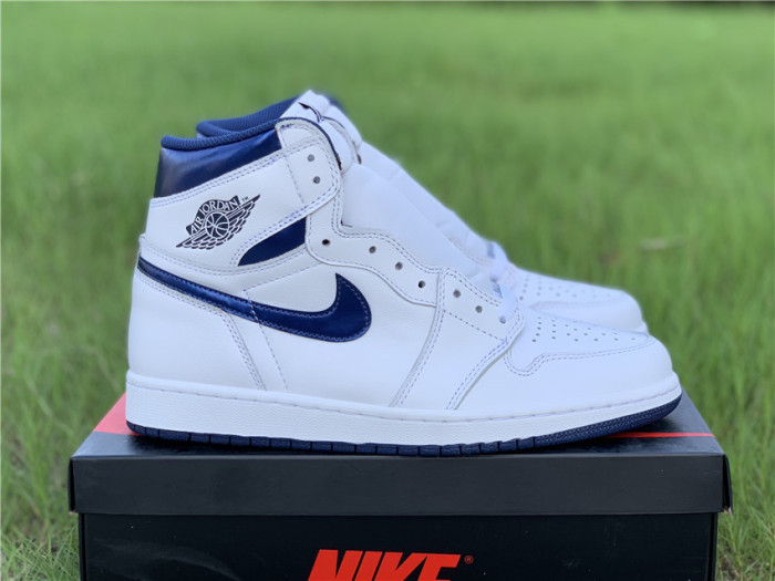  Arrenfashion Air Jordan 1 OG Retro High “Metallic Navy” 555088-106