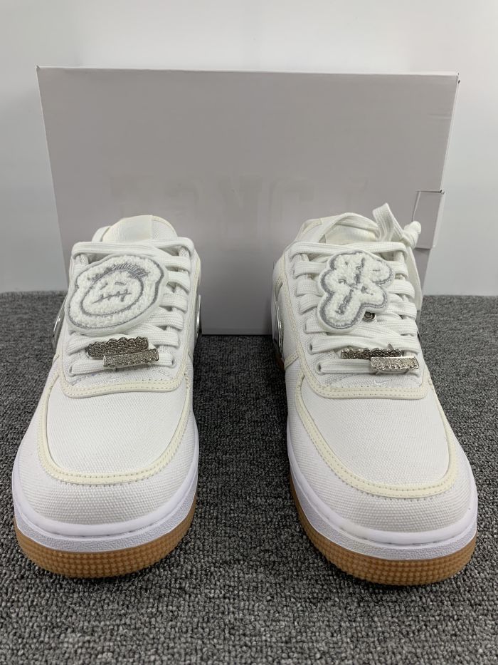  from Arrenfashion SAIL men women travis scott x nike air force 1 top sneakers