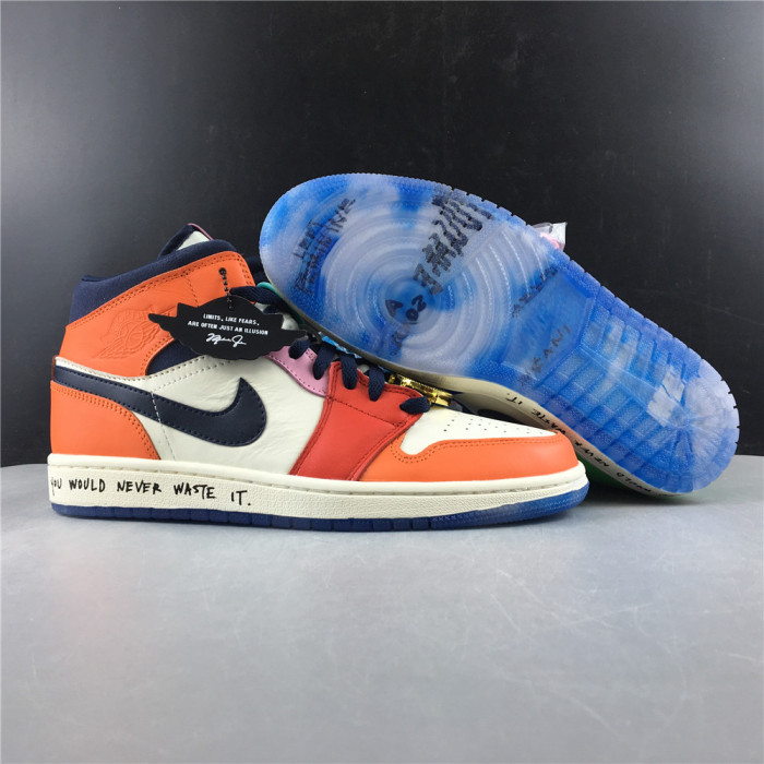  Arrenfashion Melody Ehsani x Air Jordan 1 Mid WMNS Fearless CQ7629-100