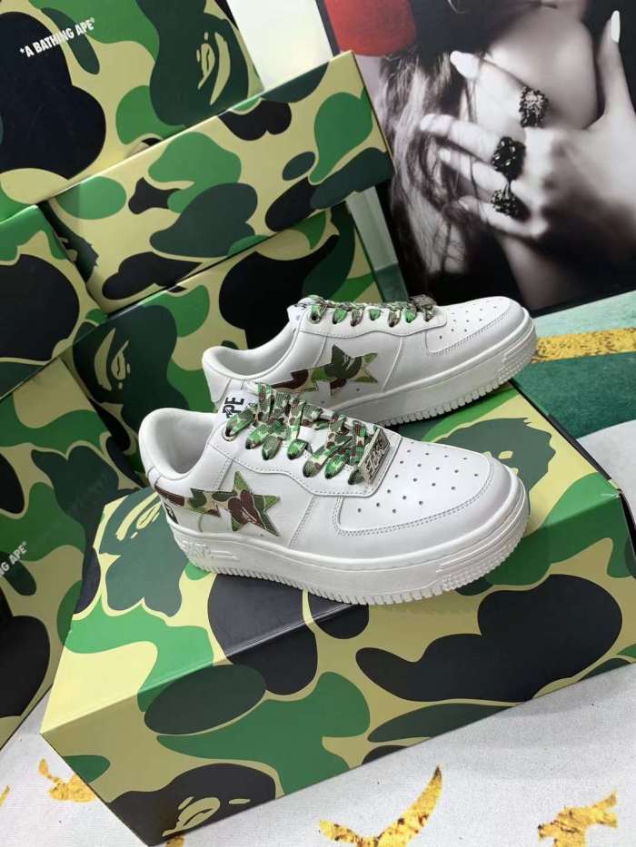  arrenfashion Men Women B*ape Top Sneaker