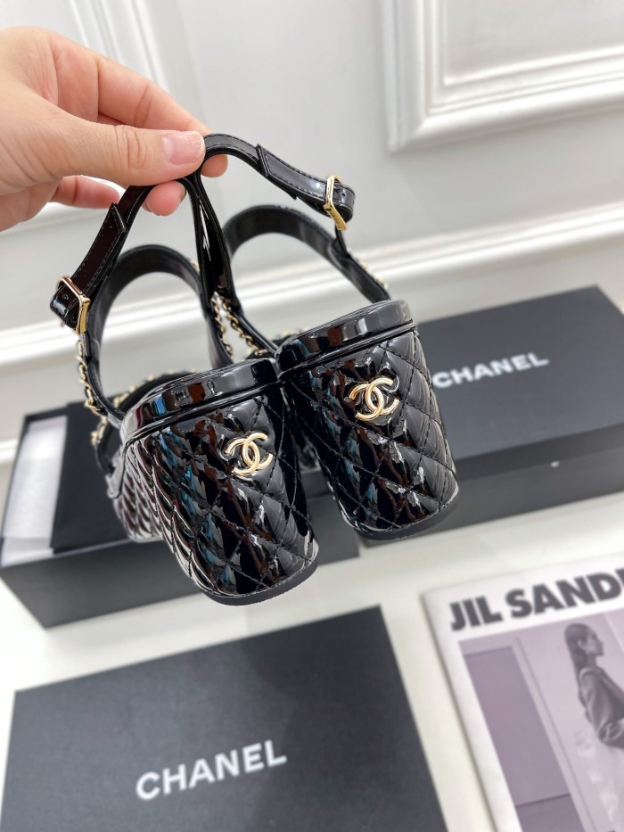  Arrenfashion Women C*hanel Top Sandals 8CM