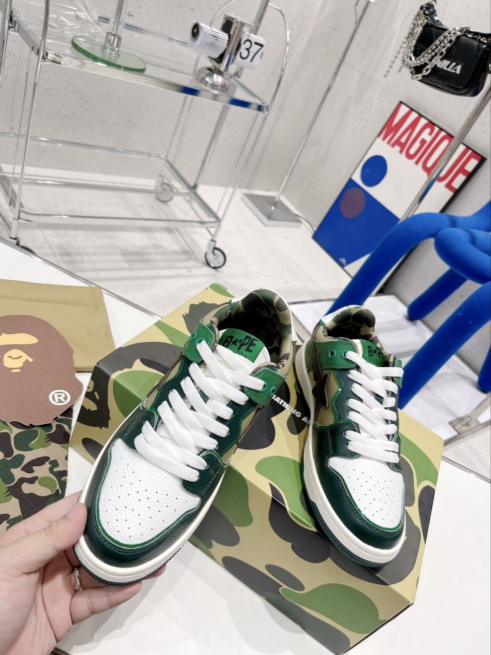 Men Women B*ape sta to low Top Sneaker ( arrenfashion)