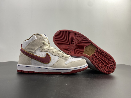 from Arrenfashion Nike SB Dunk high Team Crimson CV9499-100