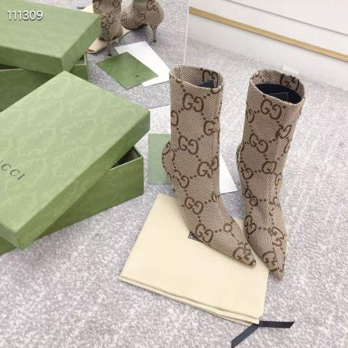 Women G*ucci Top Boots （Arrenfashion）