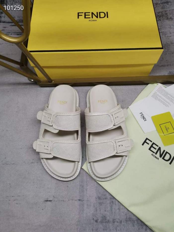Women Men F*endi Top Sandals （ Arrenfashion）