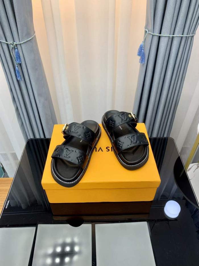 Women Men L*ouis V*uitton Top Slippers (Arrenfashion)