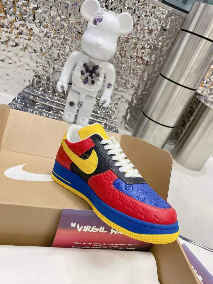  from Arrenfashion Men Women L*ouis V*uitton x Nike Air Force 1