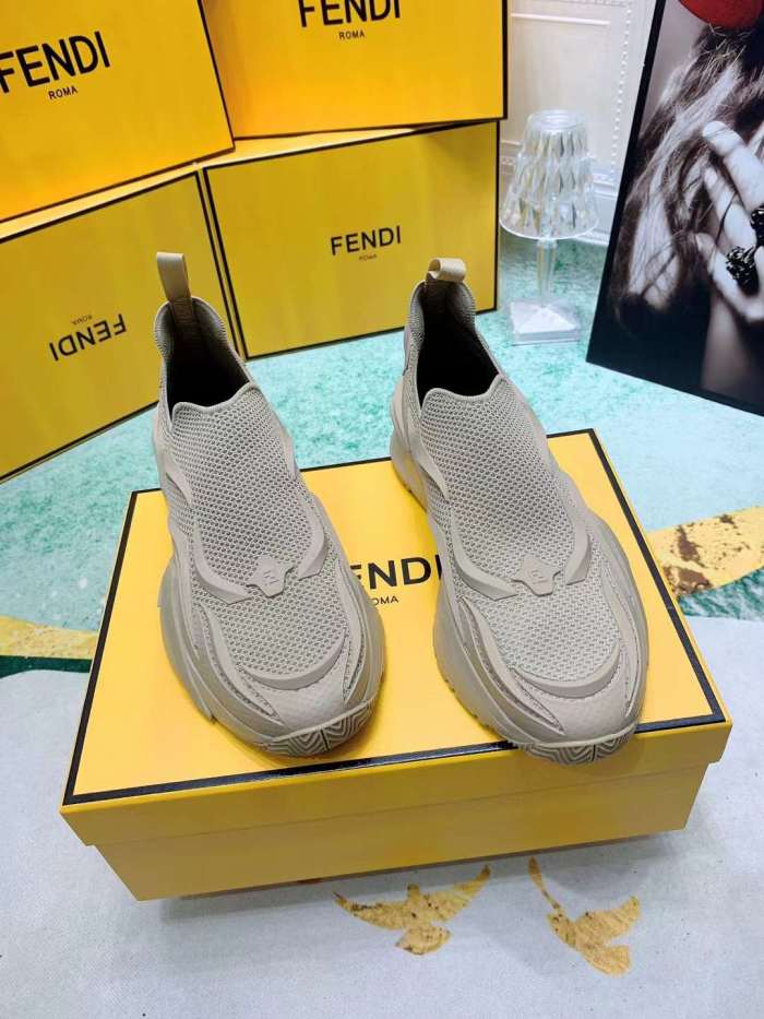  Men Women F*endi Top Sneaker （ Arrenfashion ）