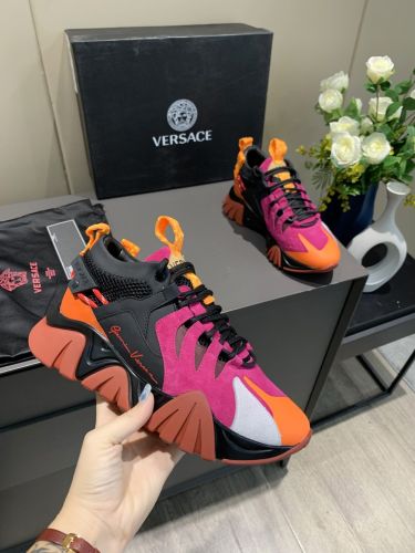  Arrenfashion Men Women V*ersace Top Sneakers