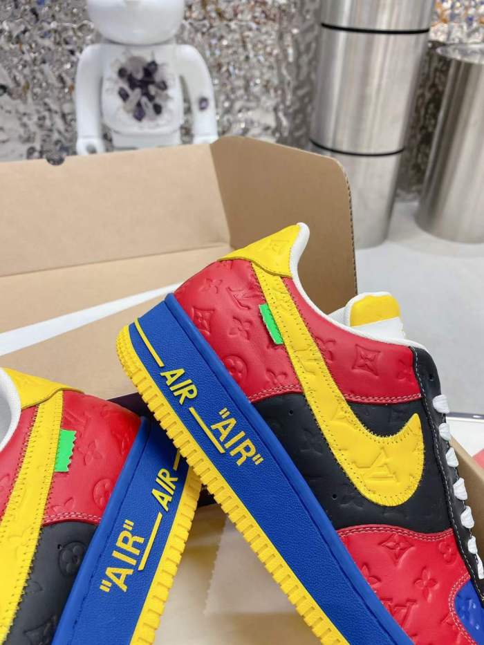  from Arrenfashion Men Women L*ouis V*uitton x Nike Air Force 1