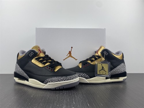  Arrenfashion Air Jordan 3 WMNS “Black Gold” CK9246-067