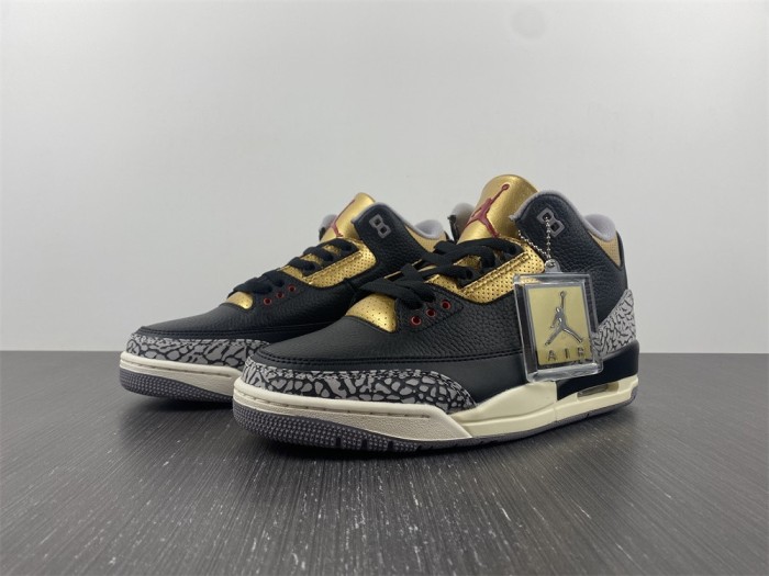  Arrenfashion Air Jordan 3 WMNS “Black Gold” CK9246-067