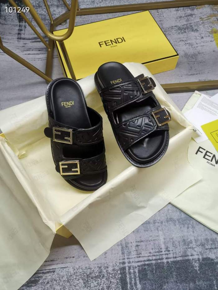 Women Men F*endi Top Sandals （ Arrenfashion）