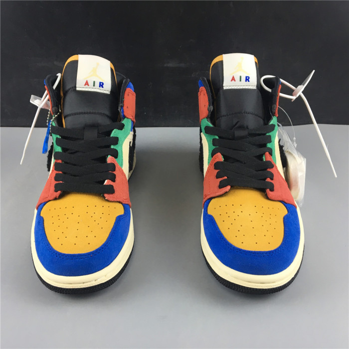  Arrenfashion Blue The Great x Air Jordan 1 Mid “Fearless” CU2805-100