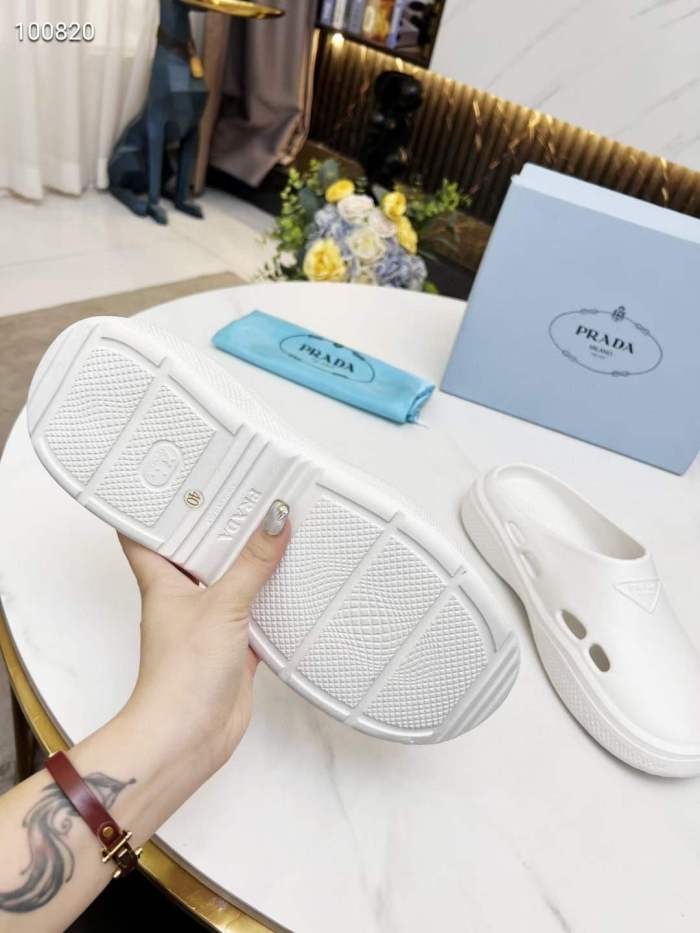 Men Women P*rada Top Slippers （ Arrenfashion ）