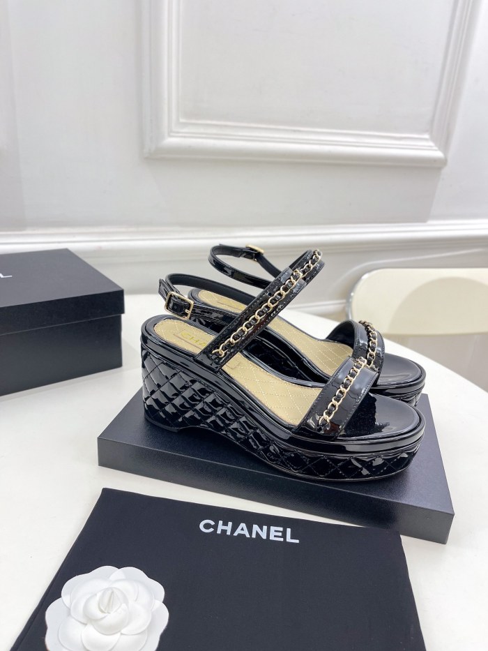  Arrenfashion Women C*hanel Top Sandals 8CM