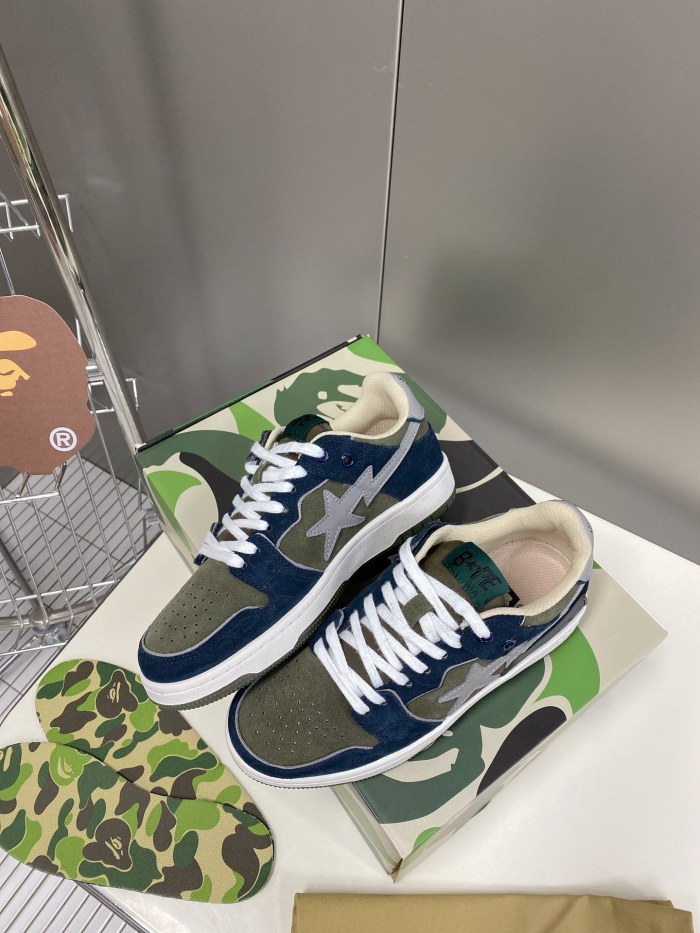  arrenfashion Men Women B*ape Top Sneaker