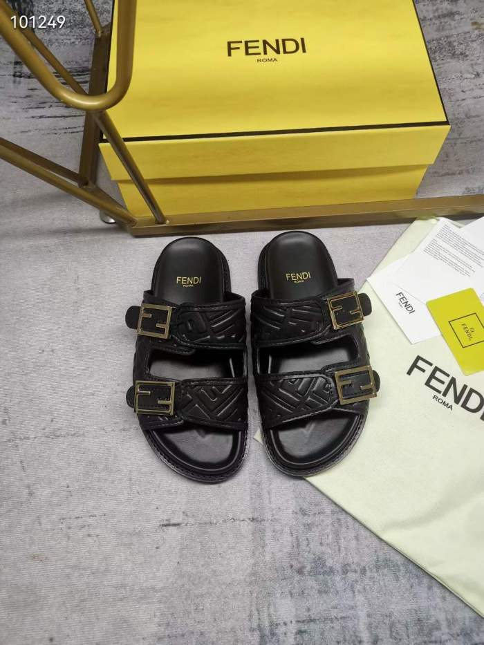 Women Men F*endi Top Sandals （ Arrenfashion）