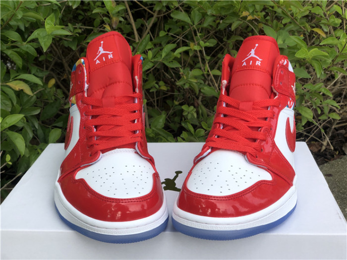  Arrenfashion Air Jordan 1 Mid Red Patent 2021 DC7294-600
