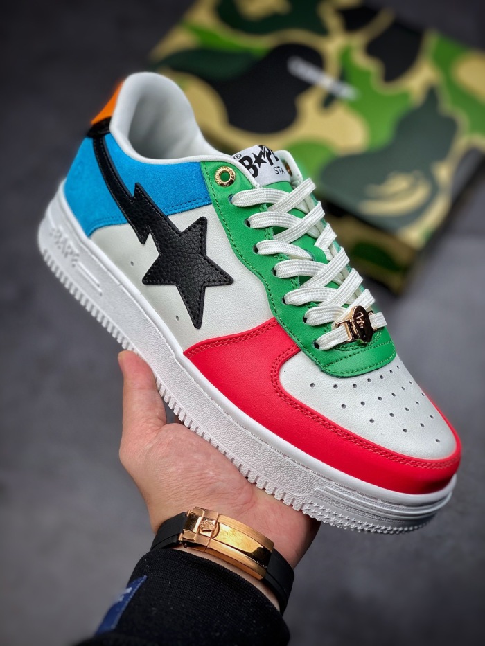 Men Women B*ape sta to low Top Sneaker ( arrenfashion)