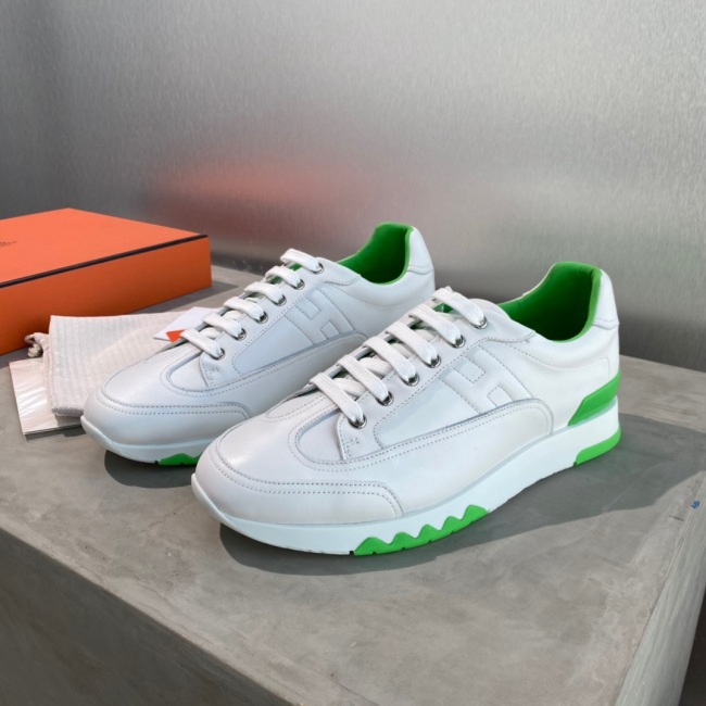  Arrenfashion Men H*ermes Top Sneaker