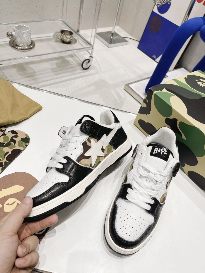  arrenfashion Men Women B*ape Top Sneaker