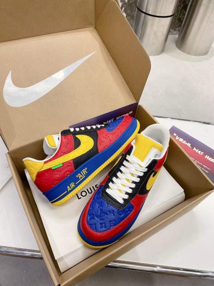  from Arrenfashion Men Women L*ouis V*uitton x Nike Air Force 1