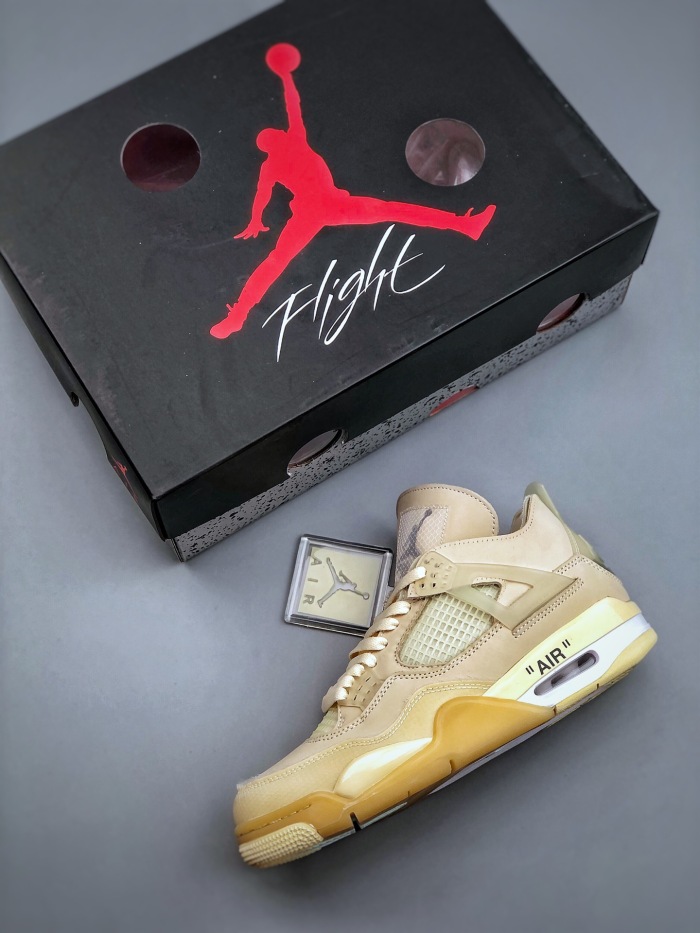  Arrenfashion OFF-WHITE x Air Jordan 4 “sail”ow