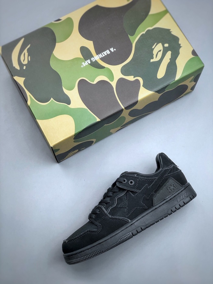 Men Women B*ape sta suede low Top Sneaker ( arrenfashion)