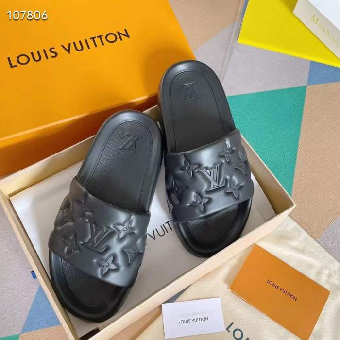 Women Men L*ouis V*uitton Top Slippers (Arrenfashion)
