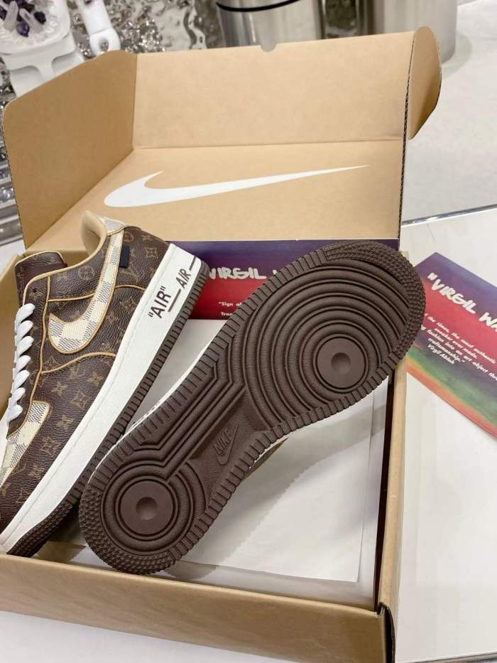 Men Women L*ouis V*uitton x NIKE Air force1 22ss Sneakers ( Arrenfashion)