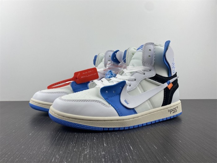  Arrenfashion OFF-WHITE x Air Jordan 1 AQ0818-168
