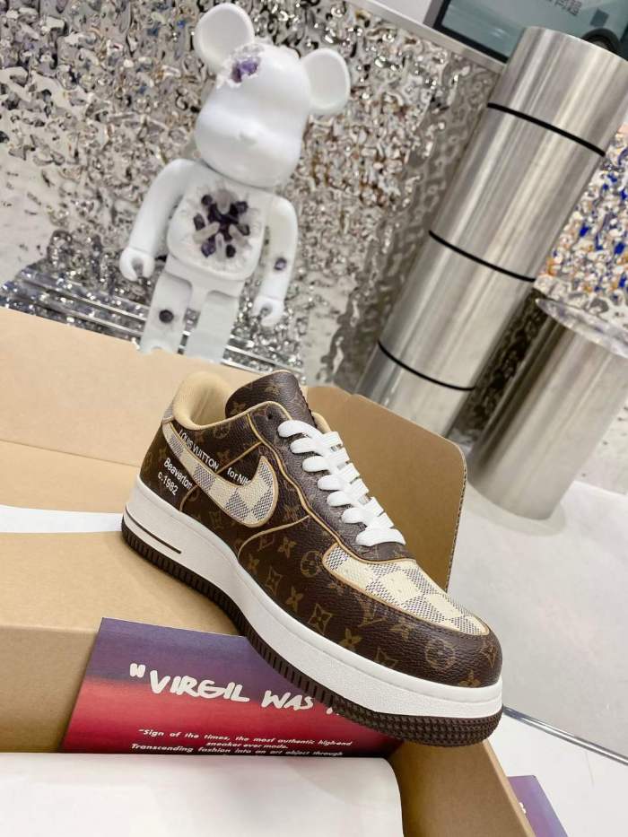 Men Women L*ouis V*uitton x NIKE Air force1 22ss Sneakers ( Arrenfashion)