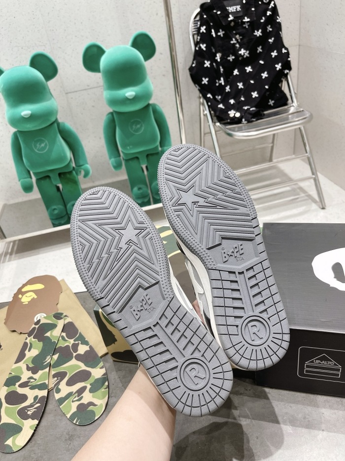 Men Women B*ape sta low Top Sneaker ( arrenfashion)