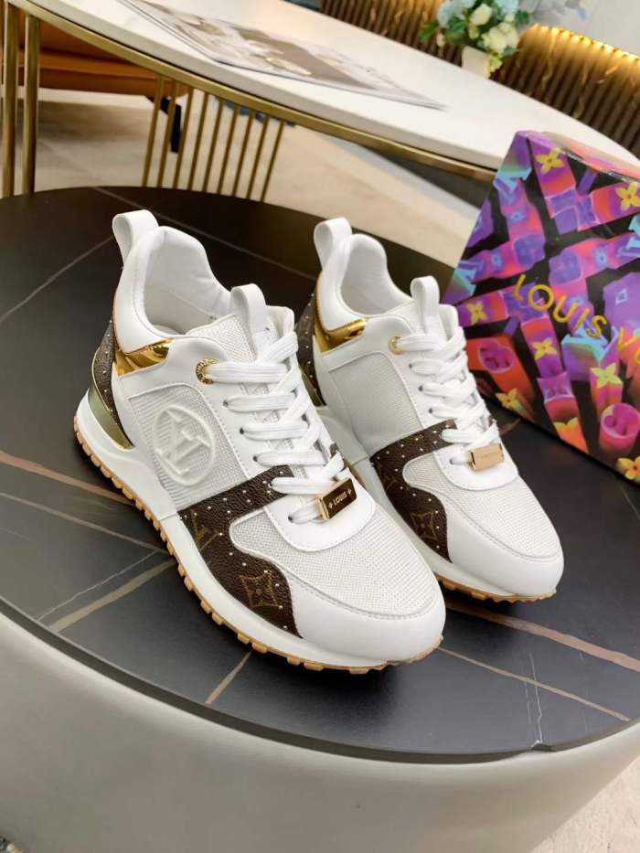  Arrenfashion Women L*ouis V*uitton Run Away Top Sneaker