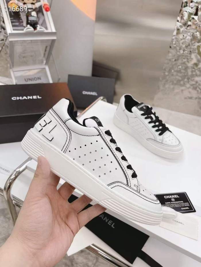  Arrenfashion Men Women C*hanel Top Sneaker