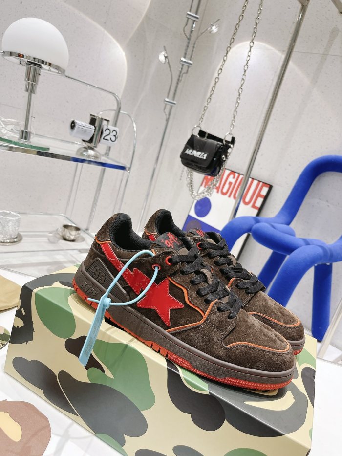  arrenfashion Men Women B*ape Top Sneaker