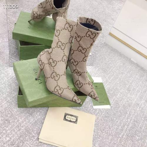 Women G*ucci Top Boots （Arrenfashion）