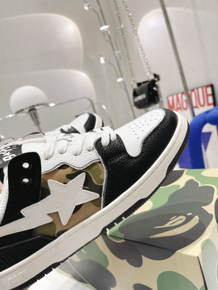  arrenfashion Men Women B*ape Top Sneaker