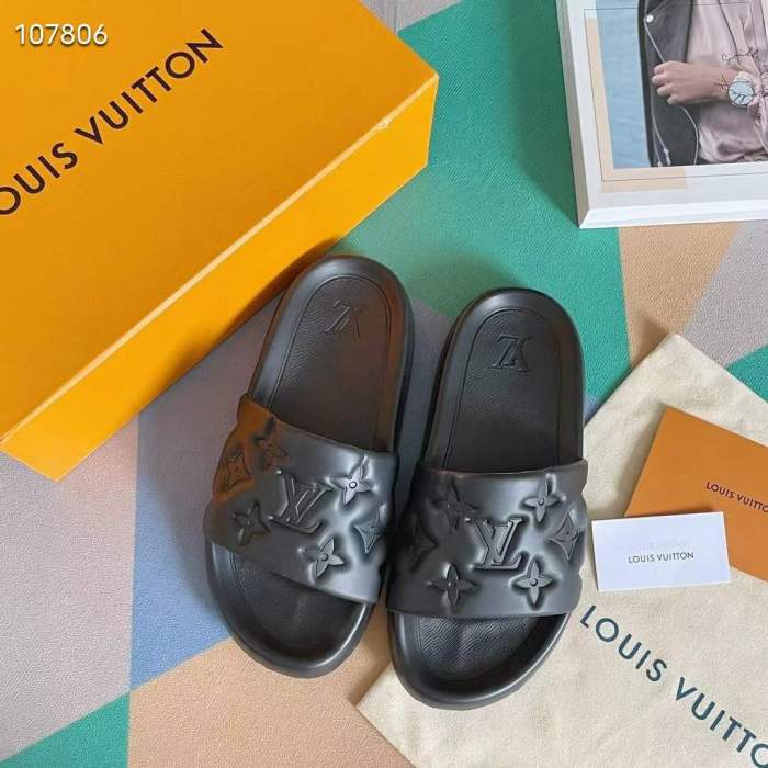 Women Men L*ouis V*uitton Top Slippers (Arrenfashion)