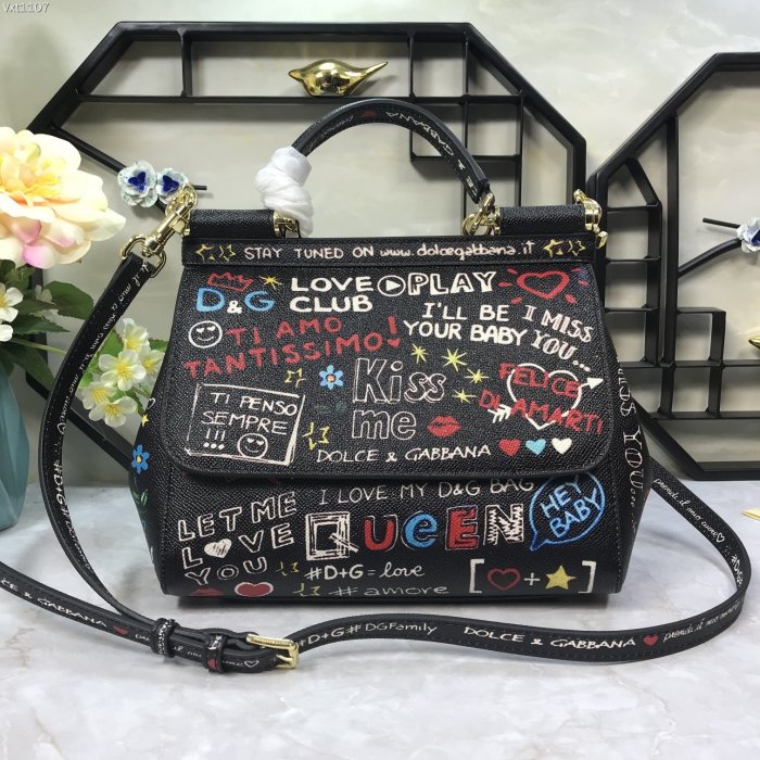  Arrenfashion D*olce&G*abbana Top Bag 25X20X12cm