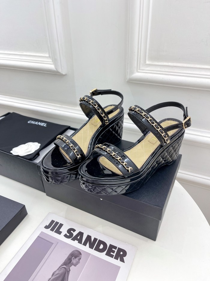  Arrenfashion Women C*hanel Top Sandals 8CM