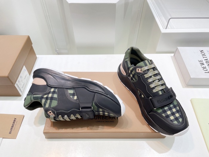  Arrenfashion Men Women B*urberry Top Sneakers