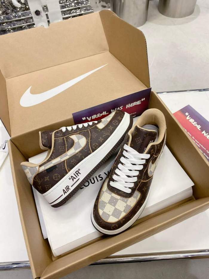 Men Women L*ouis V*uitton x NIKE Air force1 22ss Sneakers ( Arrenfashion)