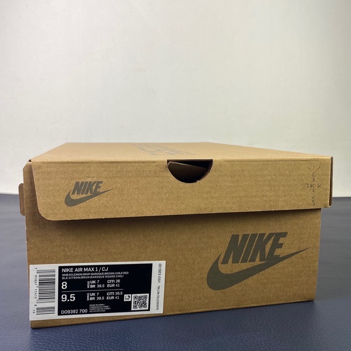  from Arrenfashion Travis Scott X Nike Air Max 1 'Wheat' DO9392-700
